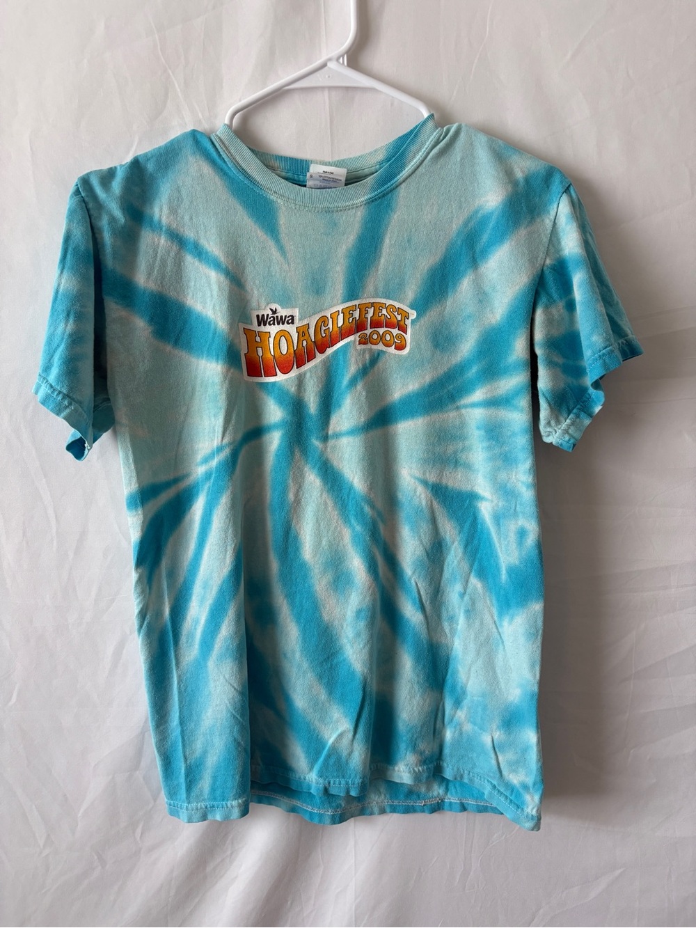 Wawa Hoagiefest 2009 Vintage Blue Tiedye Tshirt
